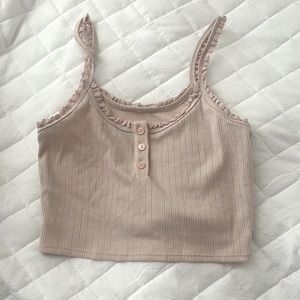 light pink cropped tank
